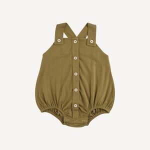 NWT Kate Quinn Walnut Country Button Bubble 18-24m Modal Fennel Green